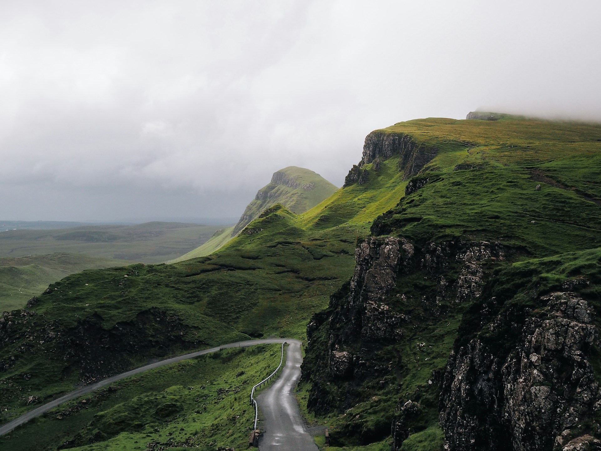 The hills above the river